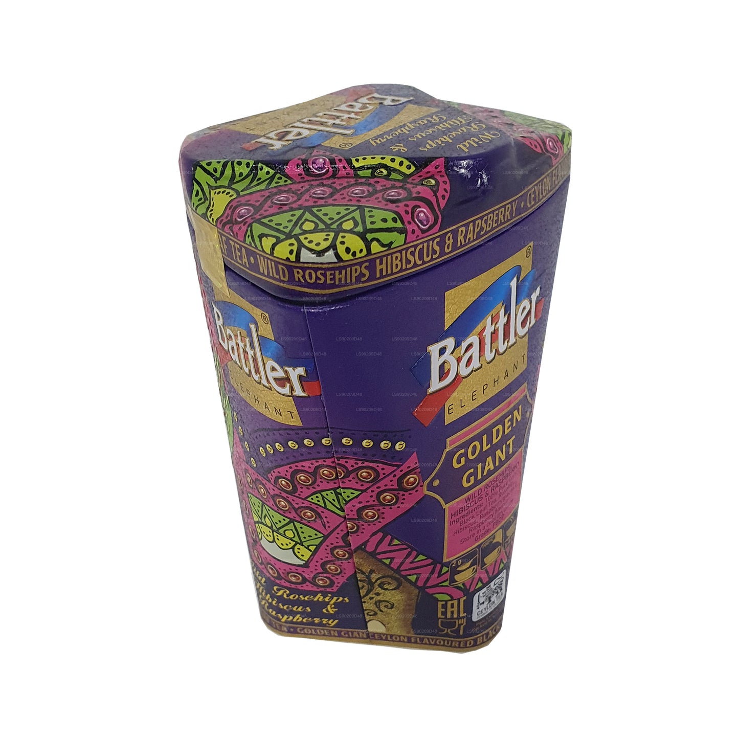 Battler Golden Giant wilde rozenbottel, hibiscus en framboos (100 g) Caddy