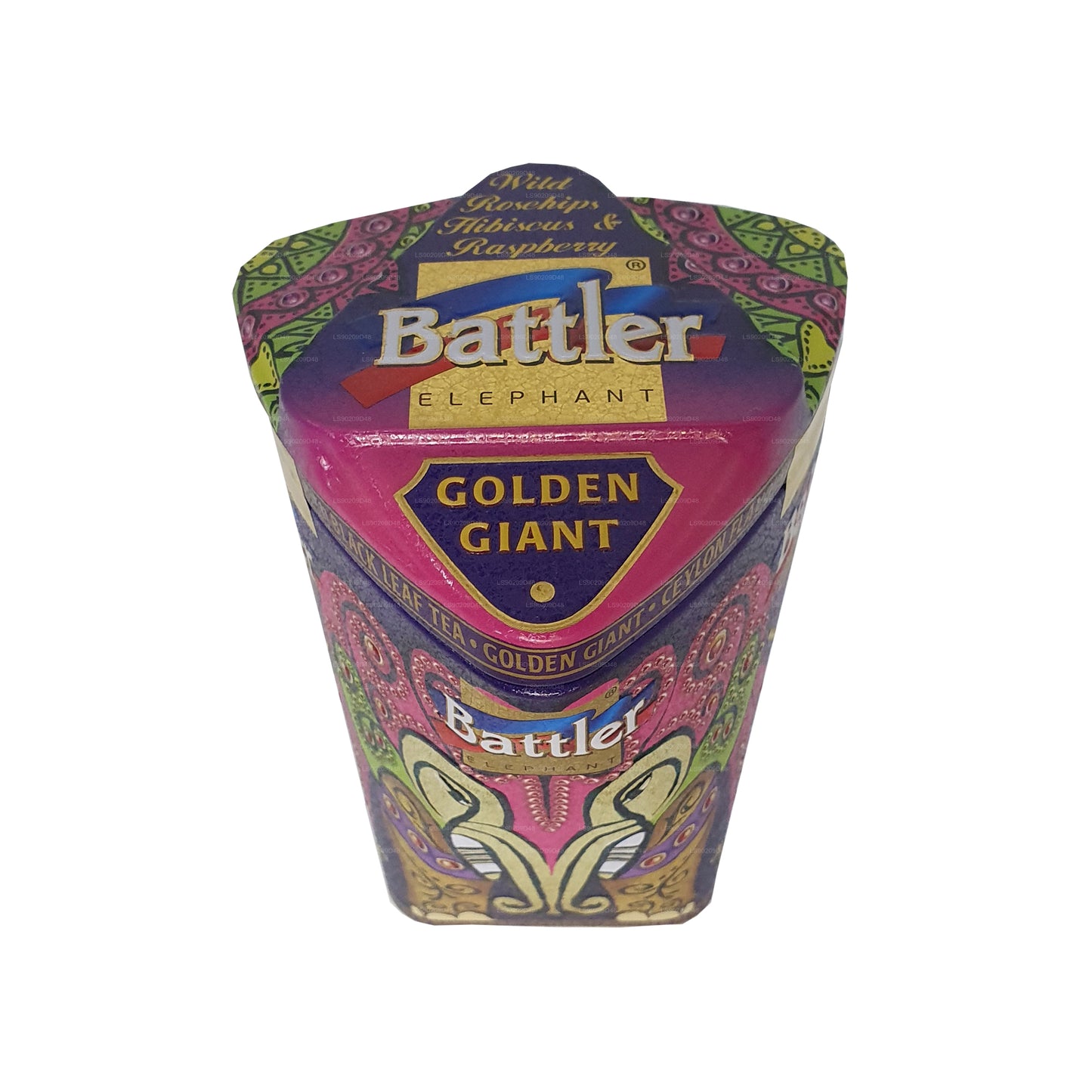 Battler Golden Giant wilde rozenbottel, hibiscus en framboos (100 g) Caddy