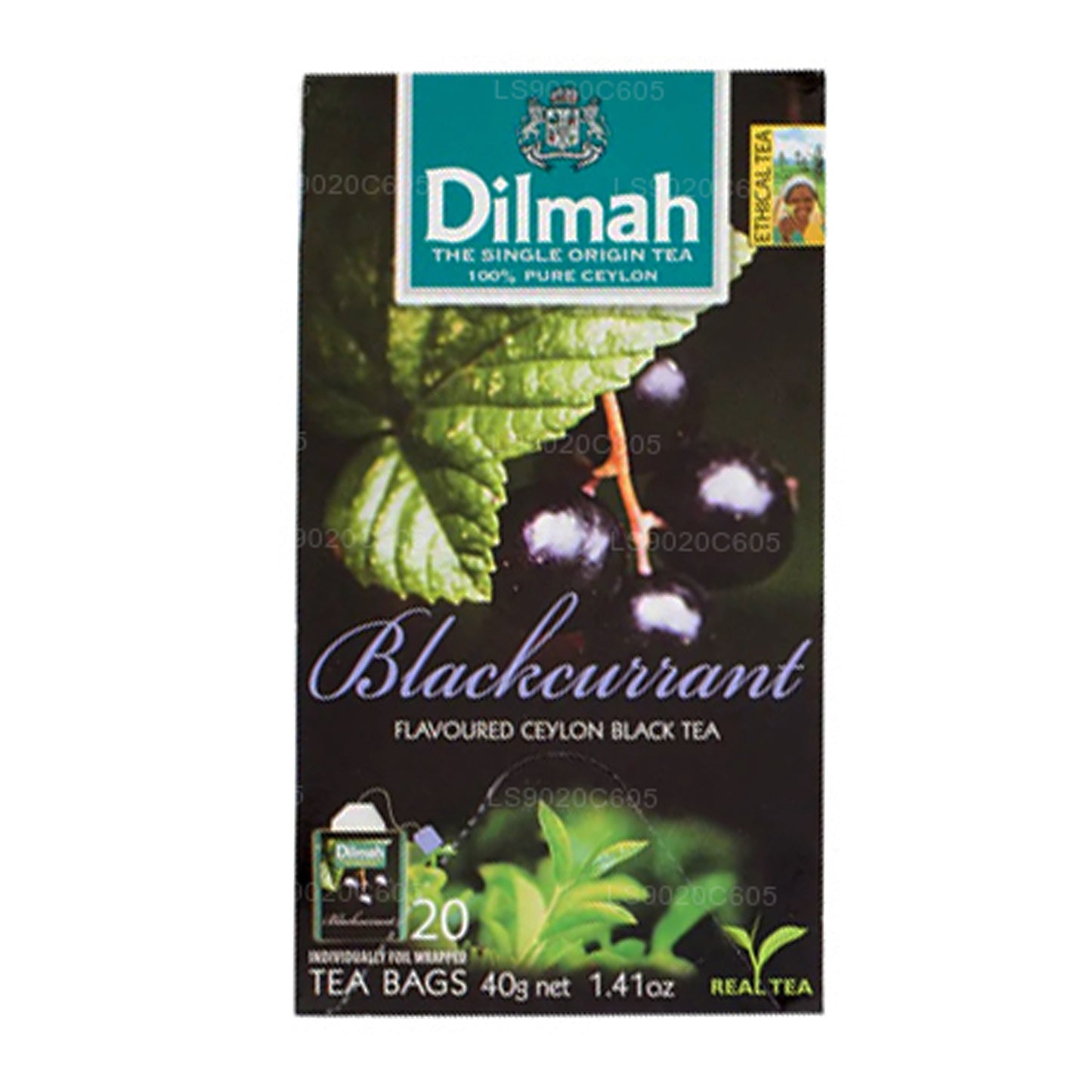 Dilmah thee met zwarte bessensmaak (40 g) 20 theezakjes