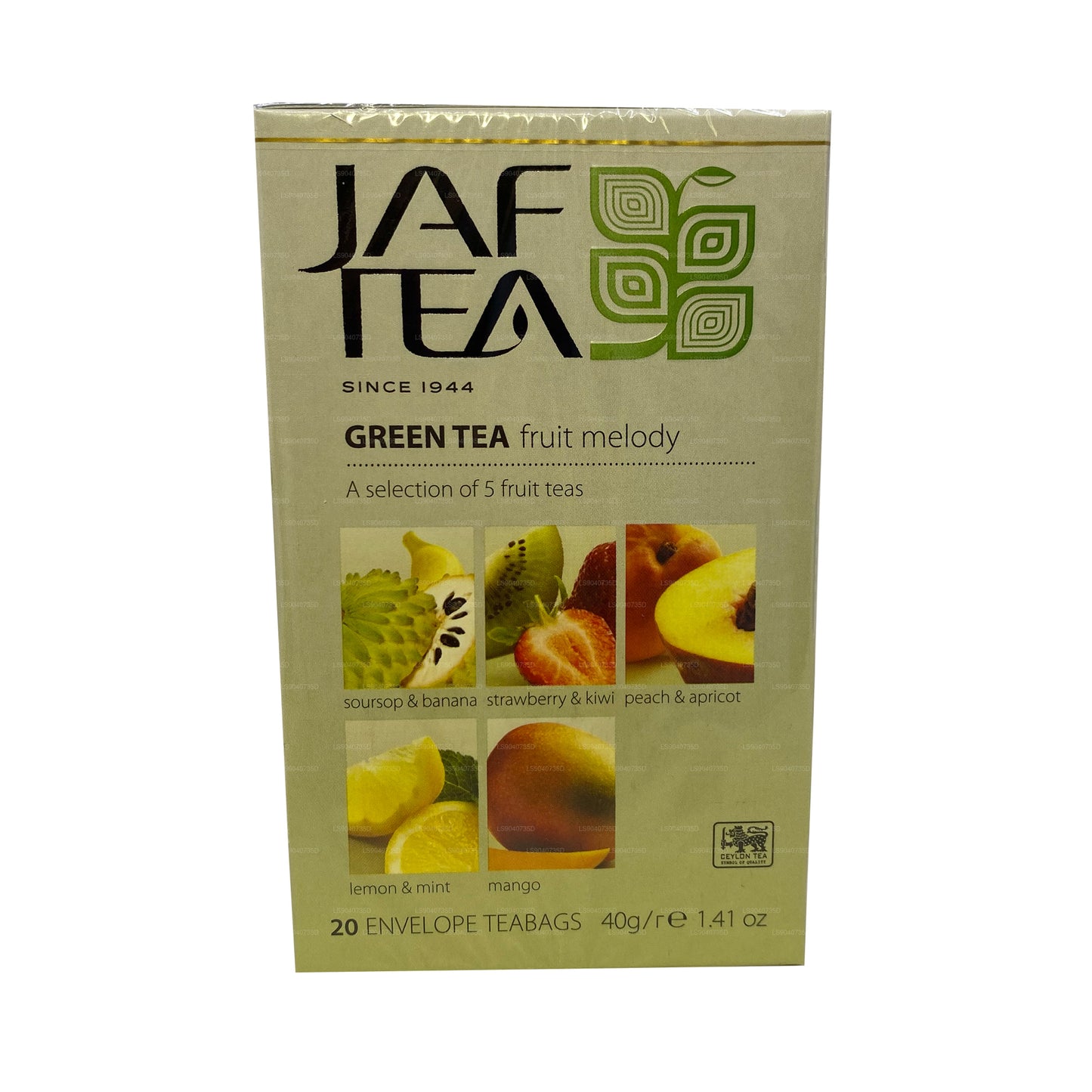 Jaf Tea Pure Green Collection Groene thee Fruit Melody (40 g) 20 theezakjes