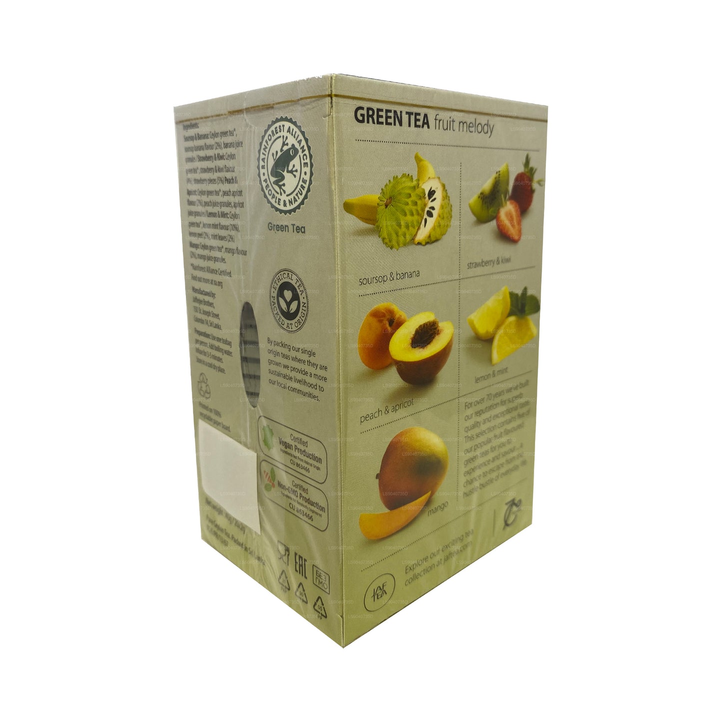 Jaf Tea Pure Green Collection Groene thee Fruit Melody (40 g) 20 theezakjes