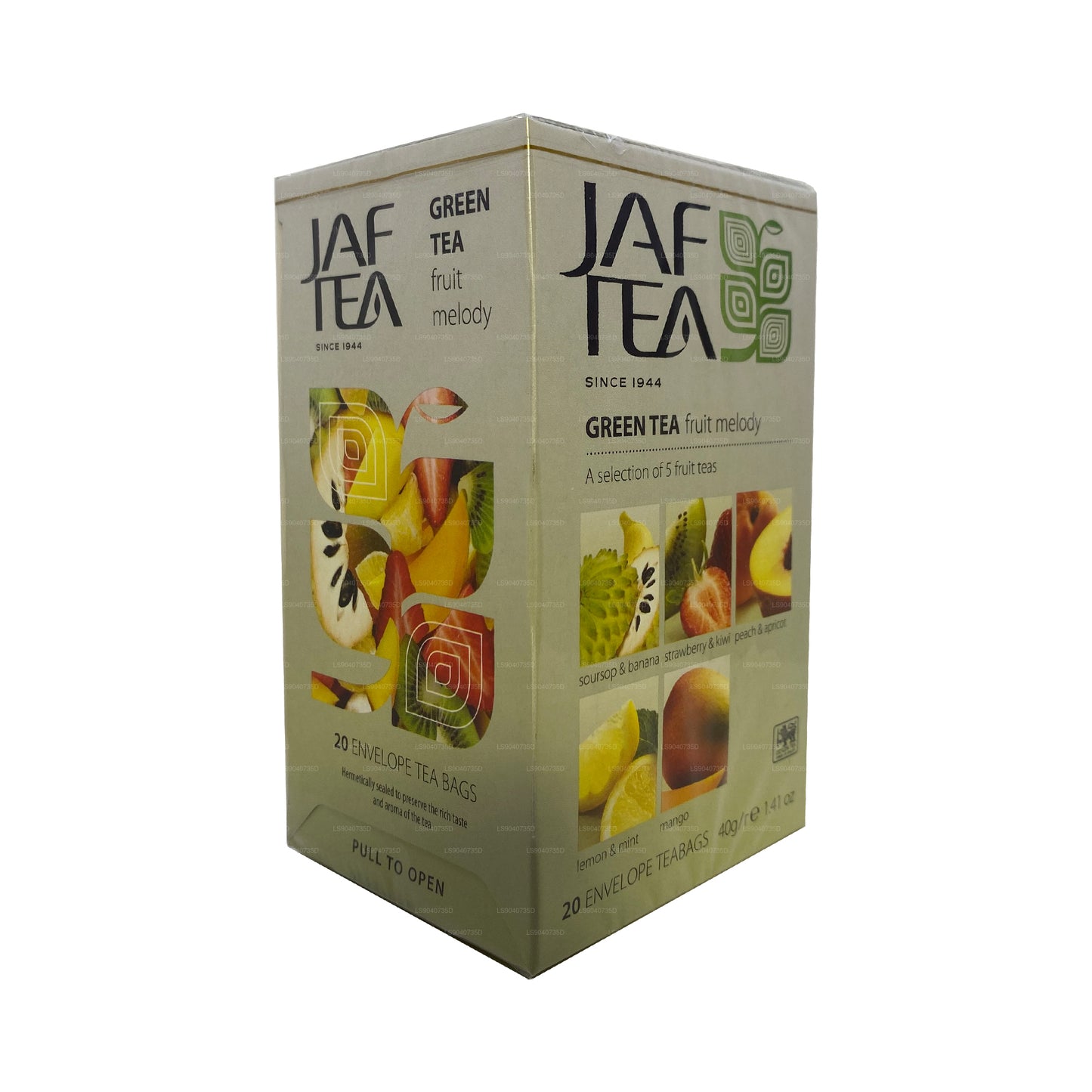 Jaf Tea Pure Green Collection Groene thee Fruit Melody (40 g) 20 theezakjes