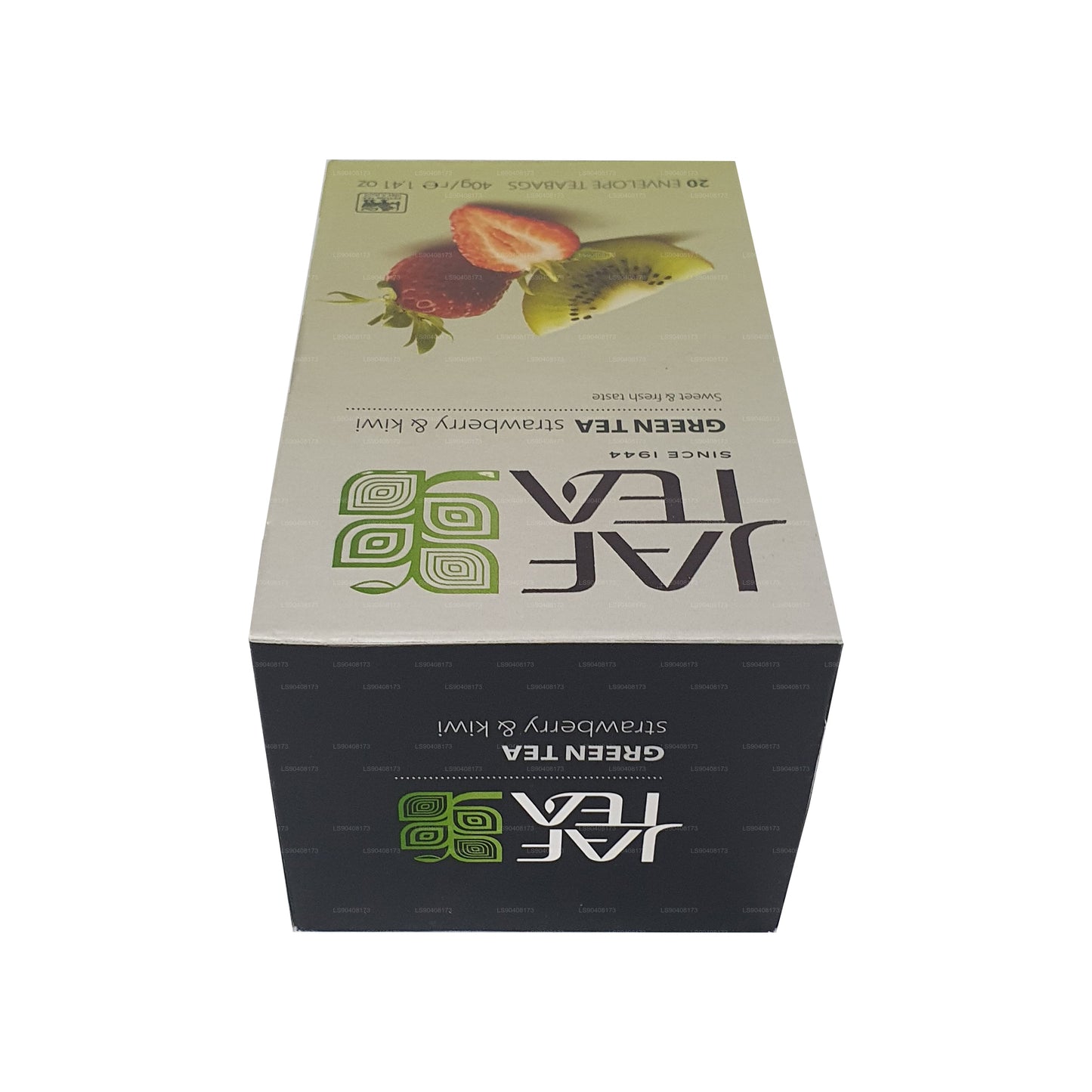 Jaf Tea Pure Green Collection Groene thee met aardbei en kiwi (40 g) 20 theezakjes