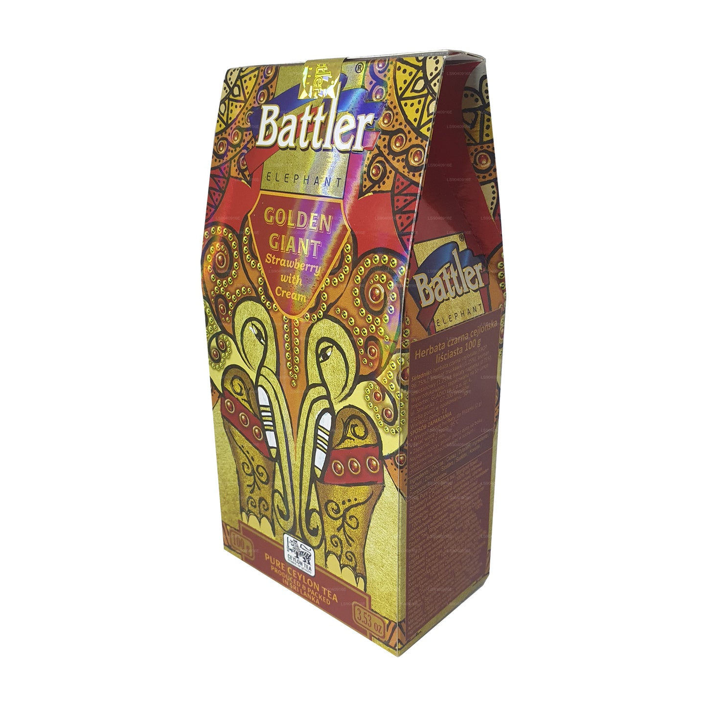 Battler Aardbei met room (100 g) Tin Caddy