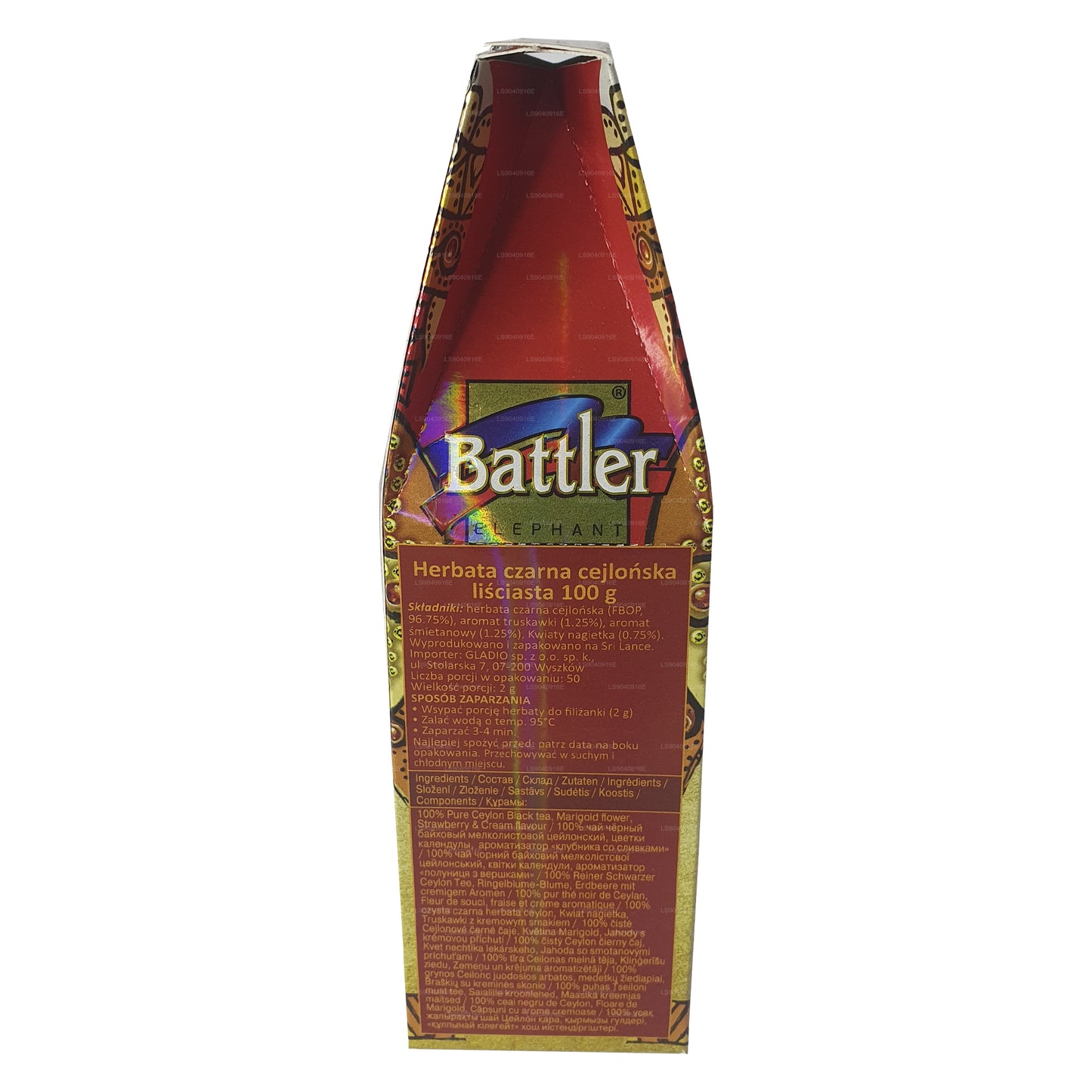 Battler Aardbei met room (100 g) Tin Caddy