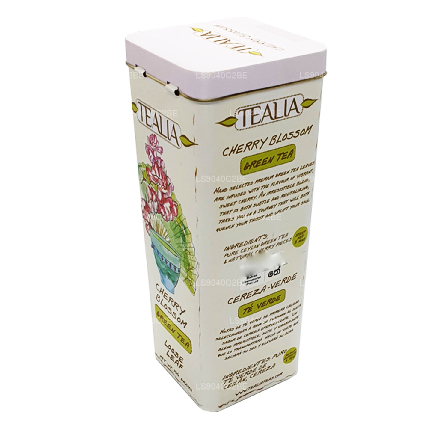 Tealia Cherry Blossom groene thee met losse bladeren (100 g)