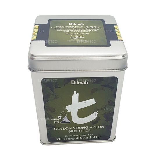 Dilmah T-serie Ceylon Young Hyson groene thee (40 g) 20 theezakjes