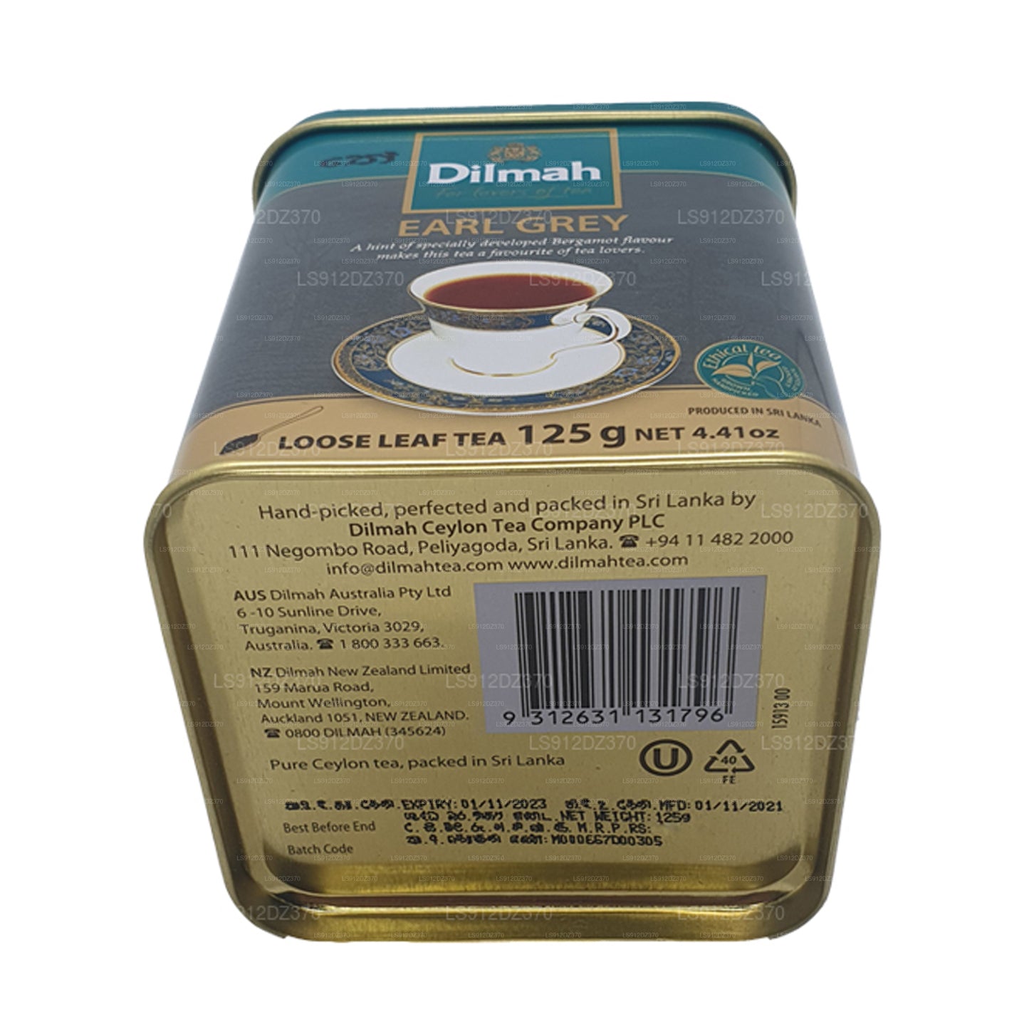 Dilmah Earl Grey thee met losse bladeren (125 g)