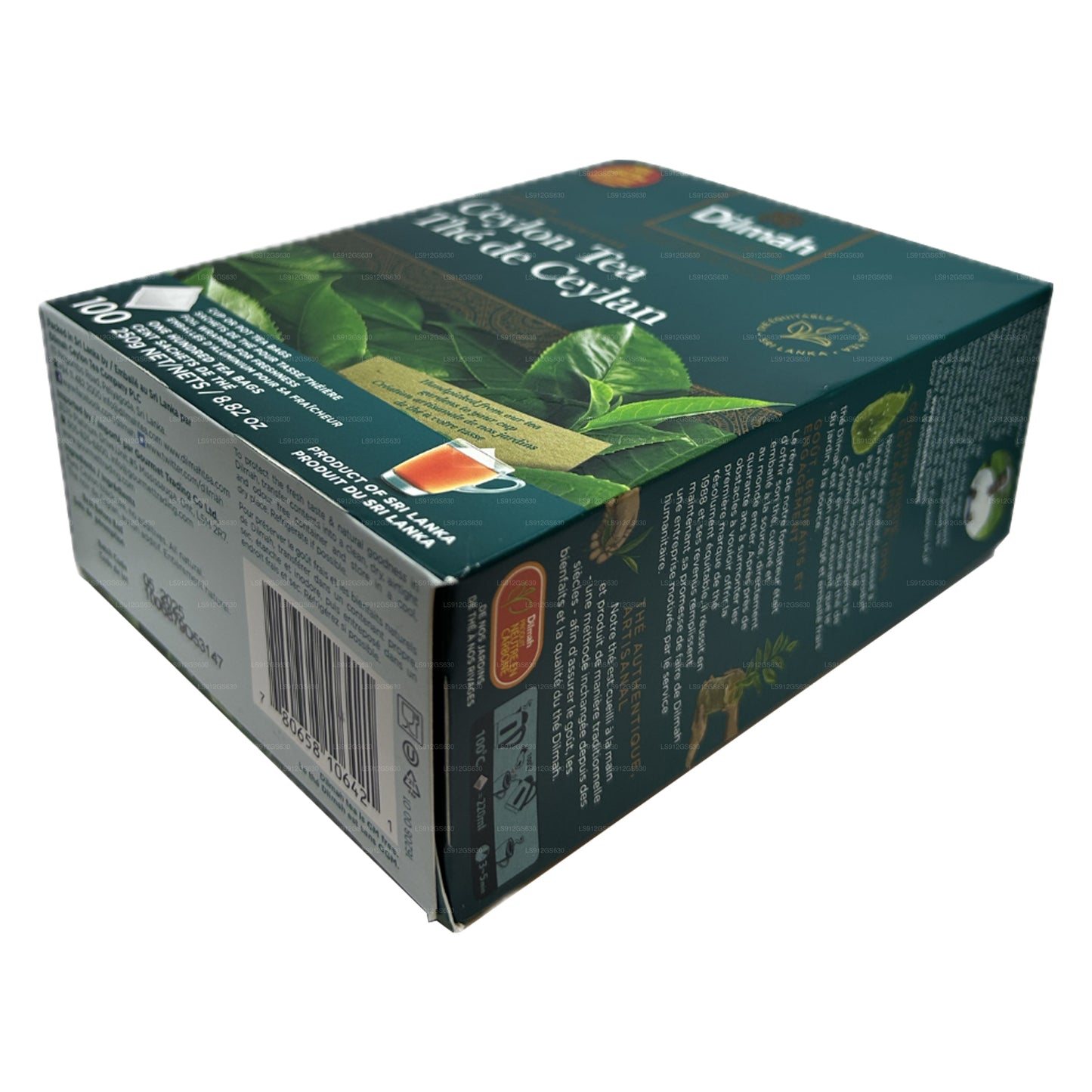 Dilmah Premium Ceylon-thee (250 g) 100 theezakjes zonder zakjes