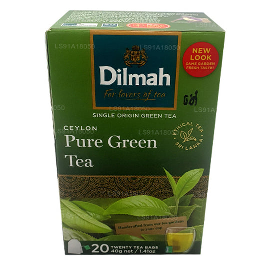Dilmah Pure Ceylon groene thee (40 g) 20 theezakjes