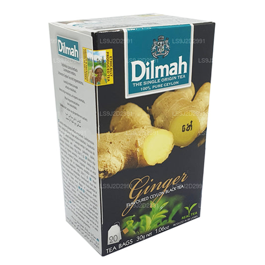 Dilmah zwarte thee met gembersmaak (30 g) 20 theezakjes
