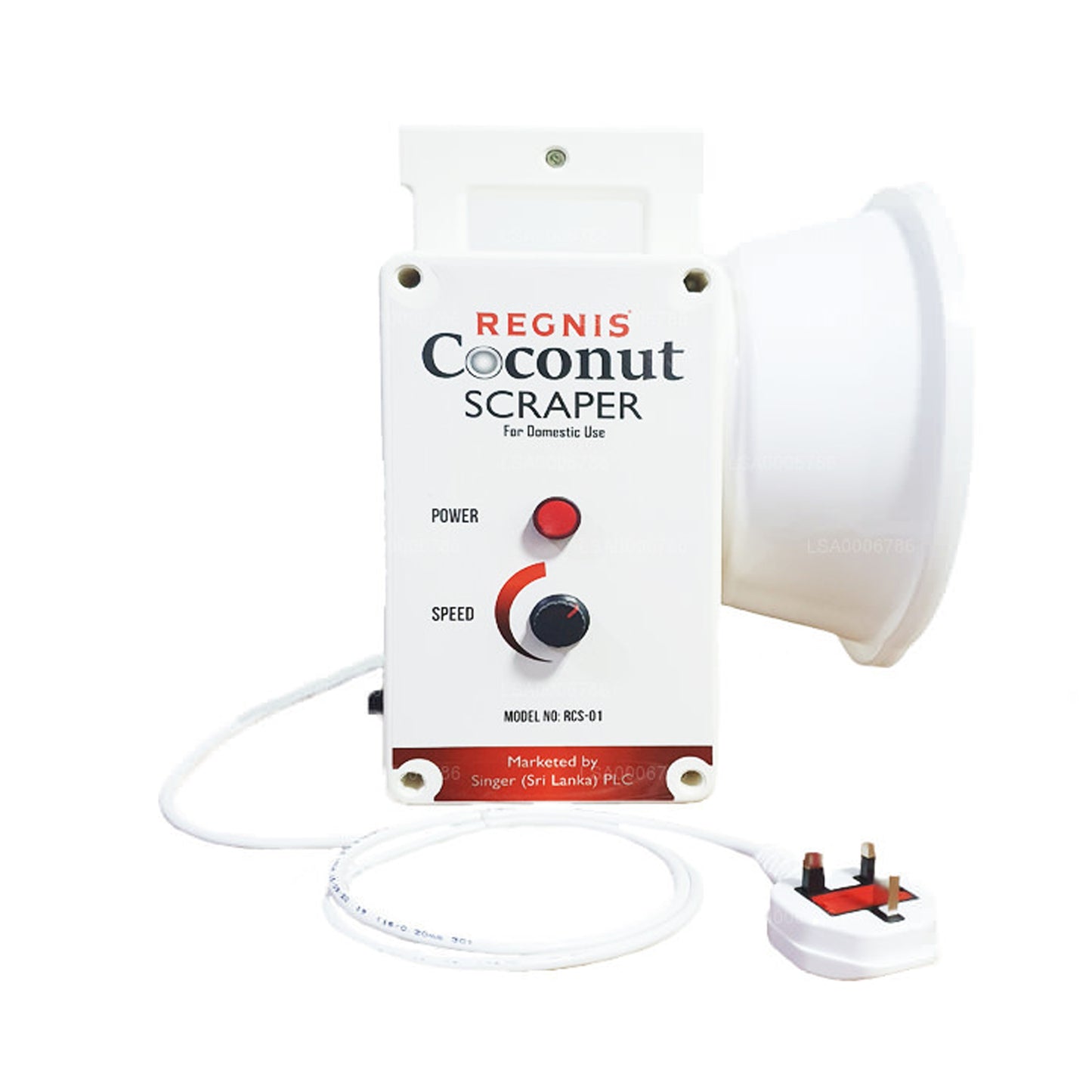 Lakro elektrische kokosnootschraper voor huishoudelijk gebruik (110v)