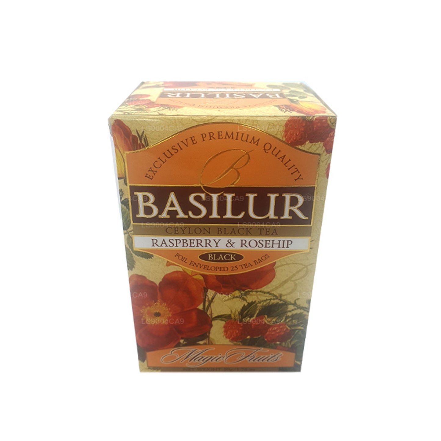 Basilur Magic Fruits Framboos en Rozenbottel (50 g) 25 theezakjes