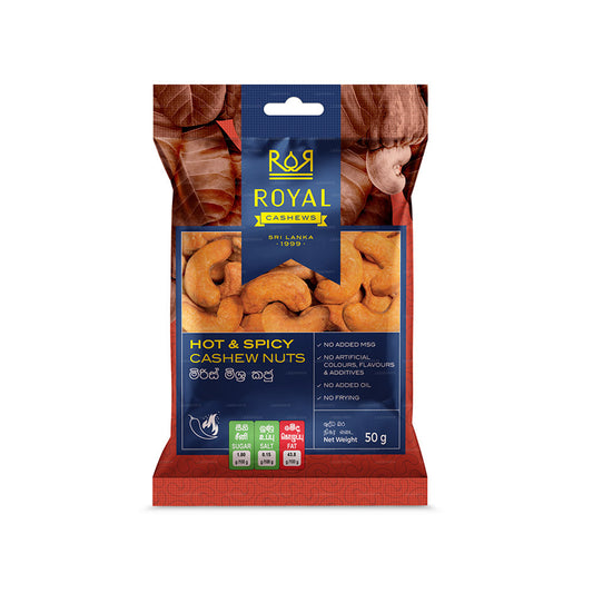 Royal Cashew hete en pittige cashewnoten (50 g)