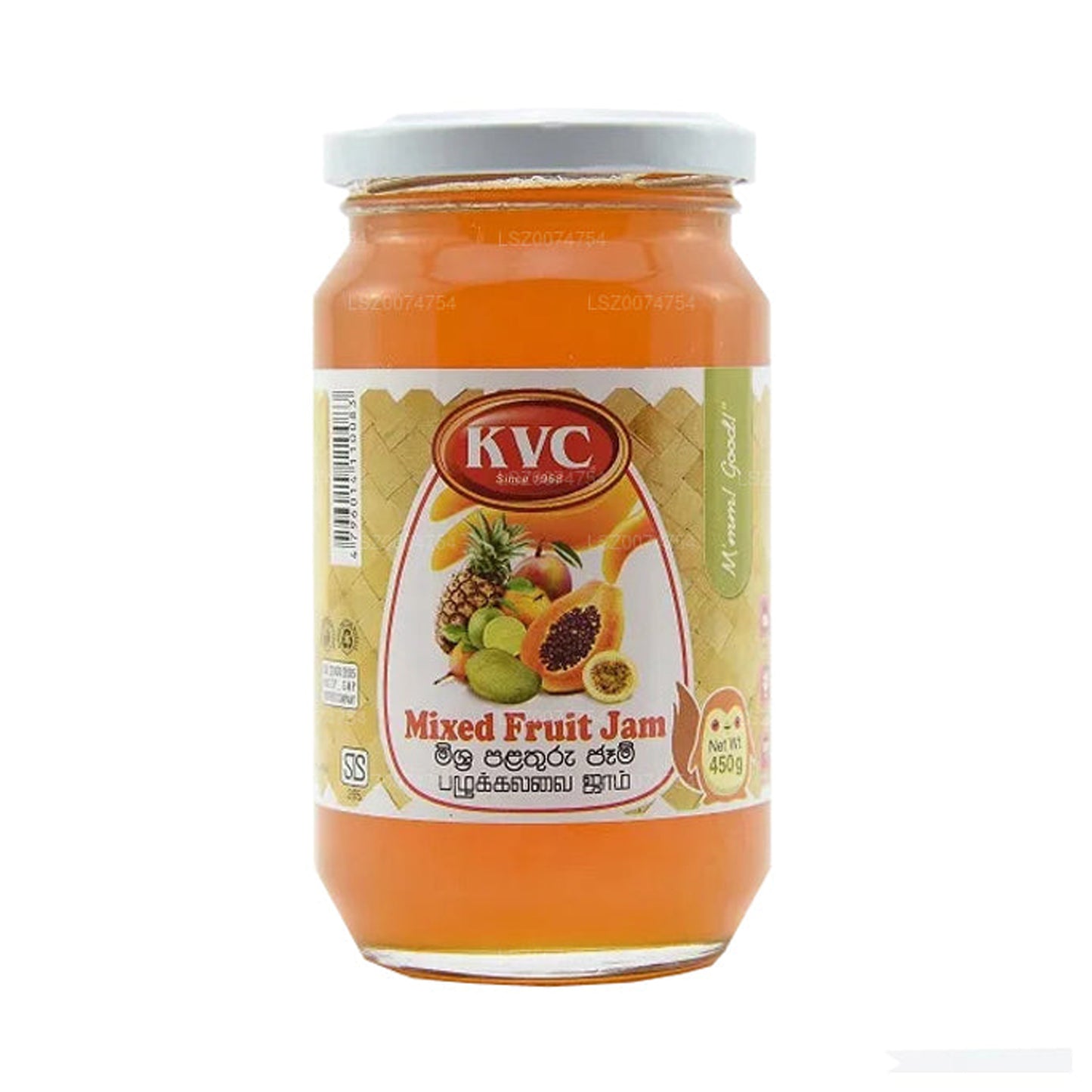 KVC gemengde fruitjam (450 g)