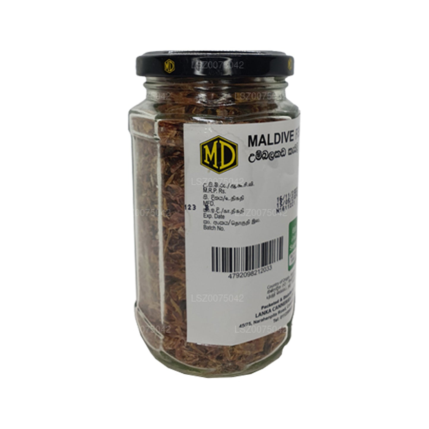 MD Maldive fles met vischips (200 g)