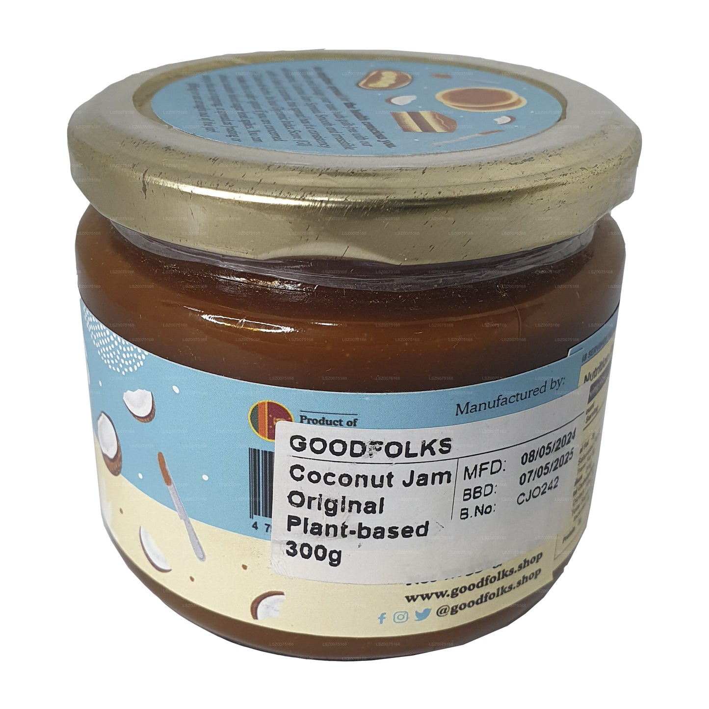 Goodfolks natuurlijke kokosnootjam (330 g)