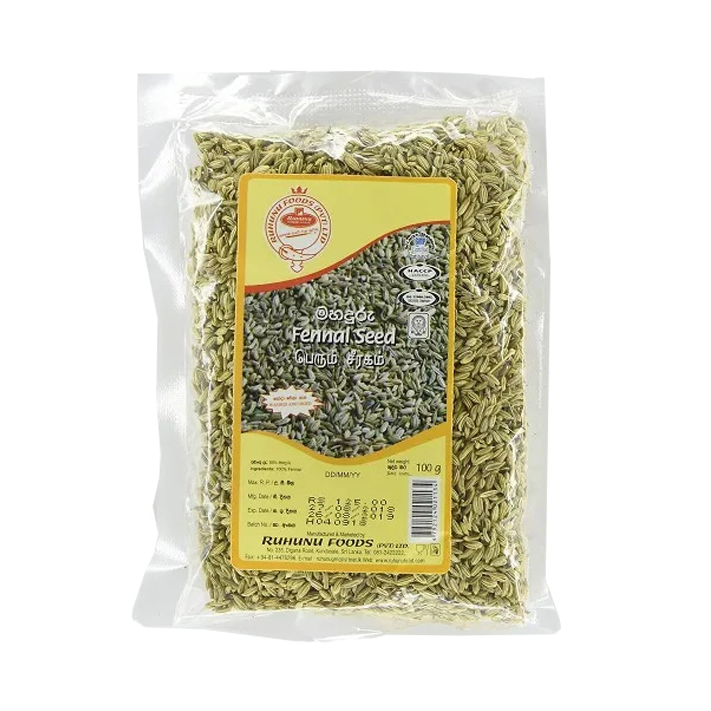 Ruhunu Venkelzaad (100 g)