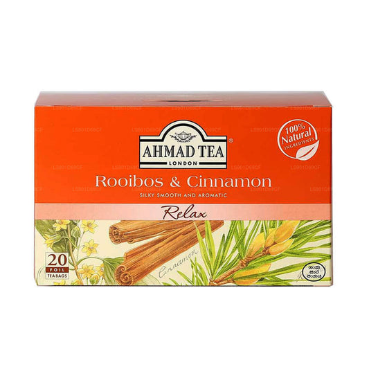 Ahmad Rooibos & Cinnamon Tea (40g) 20 Foil Tea Bags