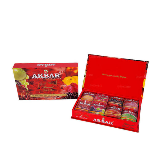 Akbar Fruit Fiesta gearomatiseerde zwarte thee geschenkdoos 80 theezakjes (160 g)