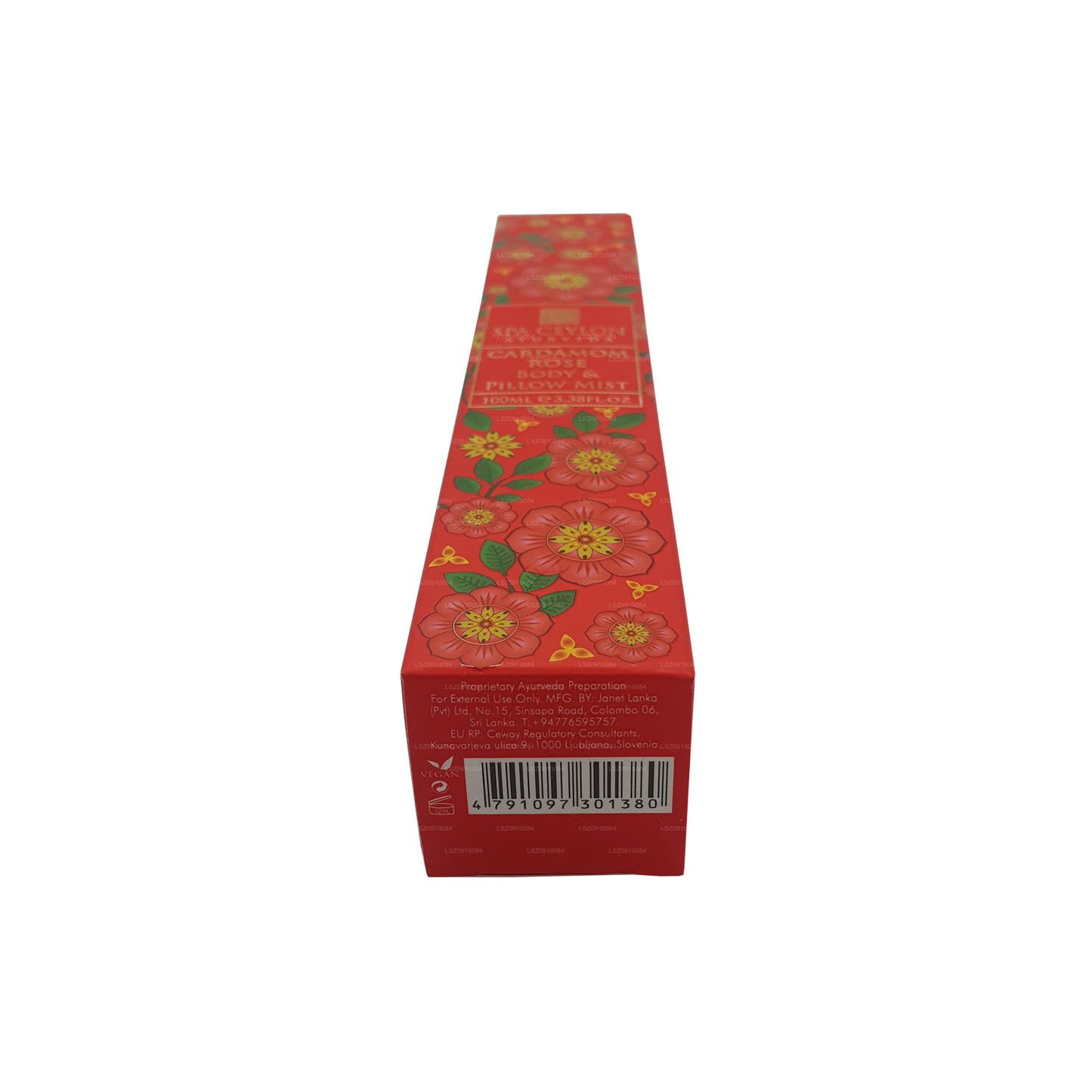 Spa Ceylon Cardamom Rose lichaams- en kussenspray (100 ml)