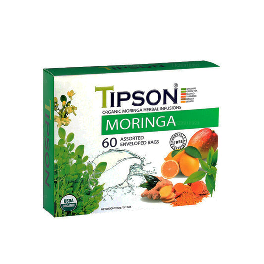 Tipson biologische Moringa geassorteerde thee (90 g)