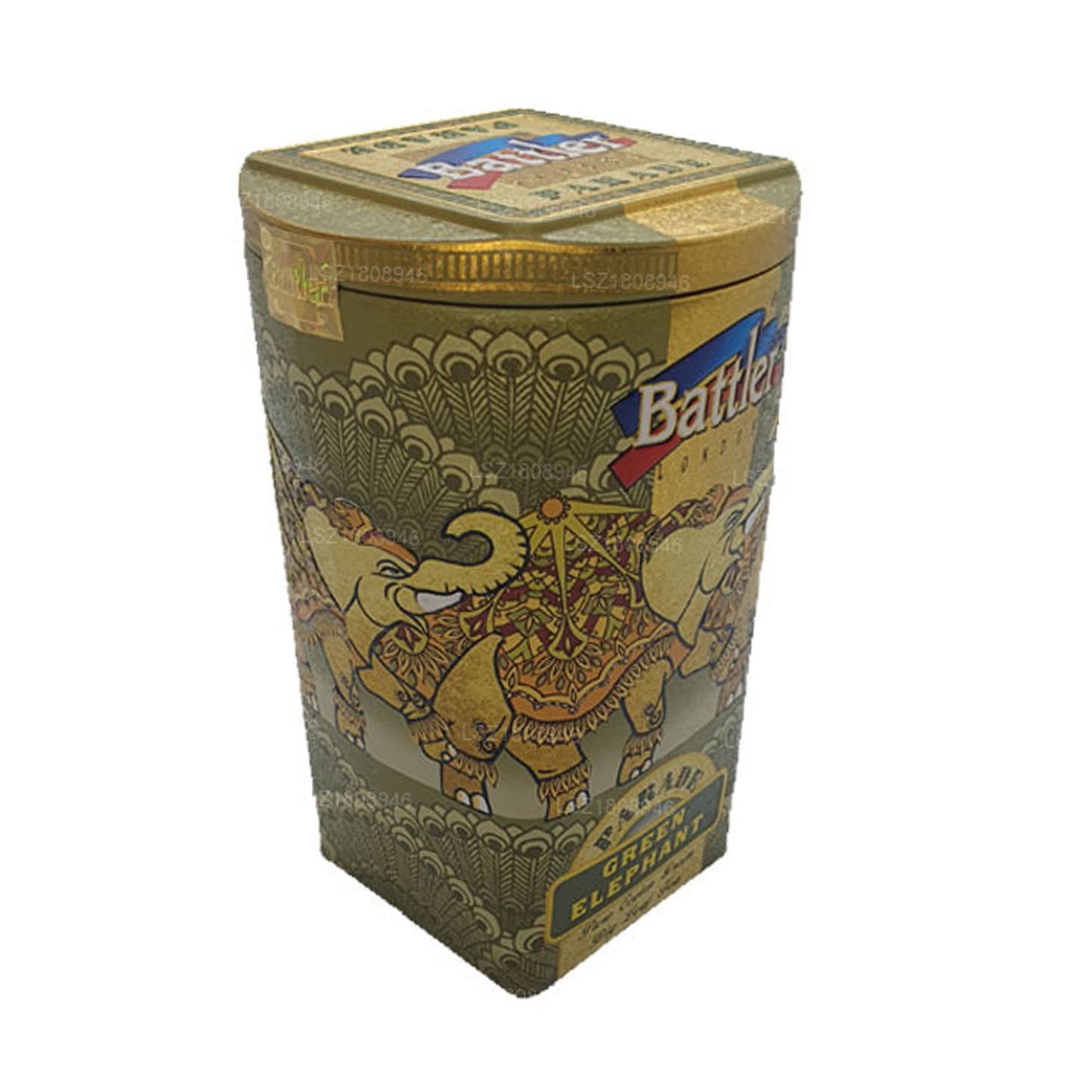 Battler Parade Green Elephant (100 g) Tin Caddy