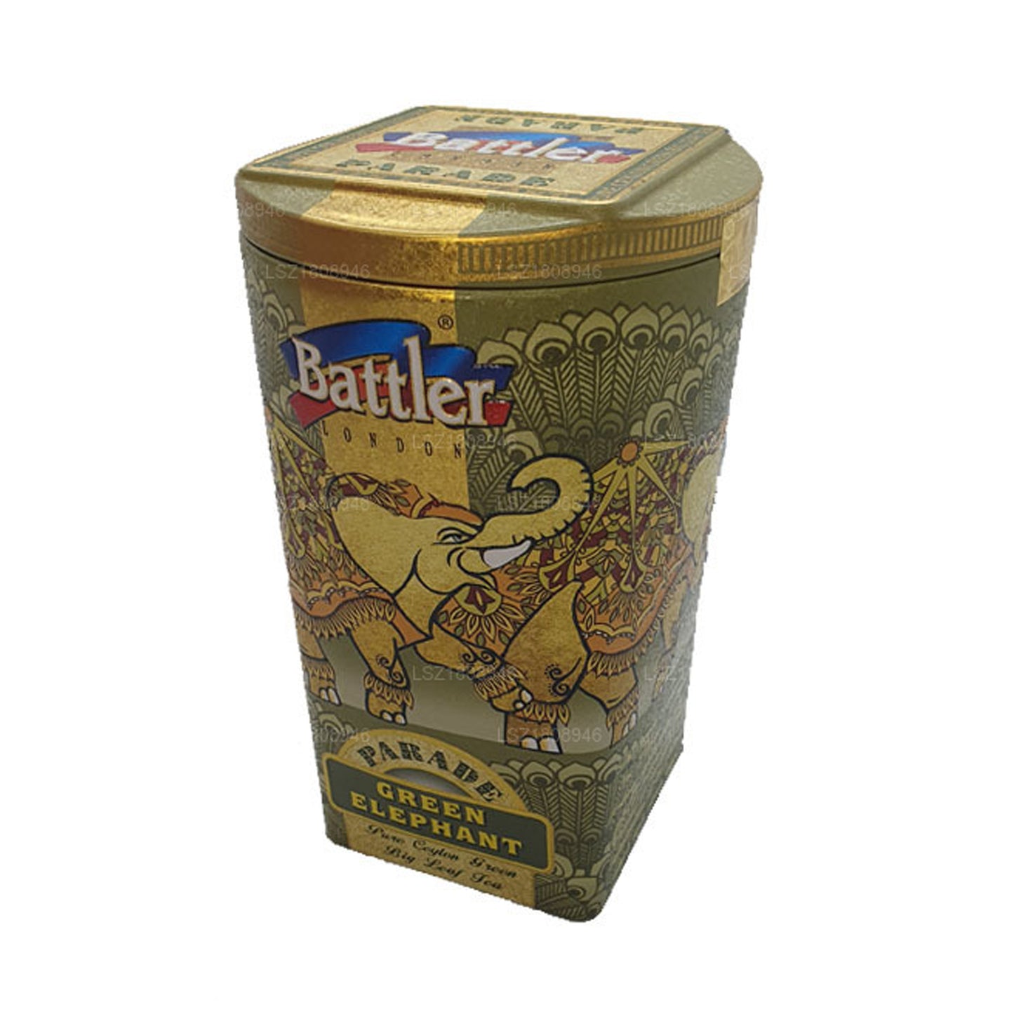 Battler Parade Green Elephant (100 g) Tin Caddy