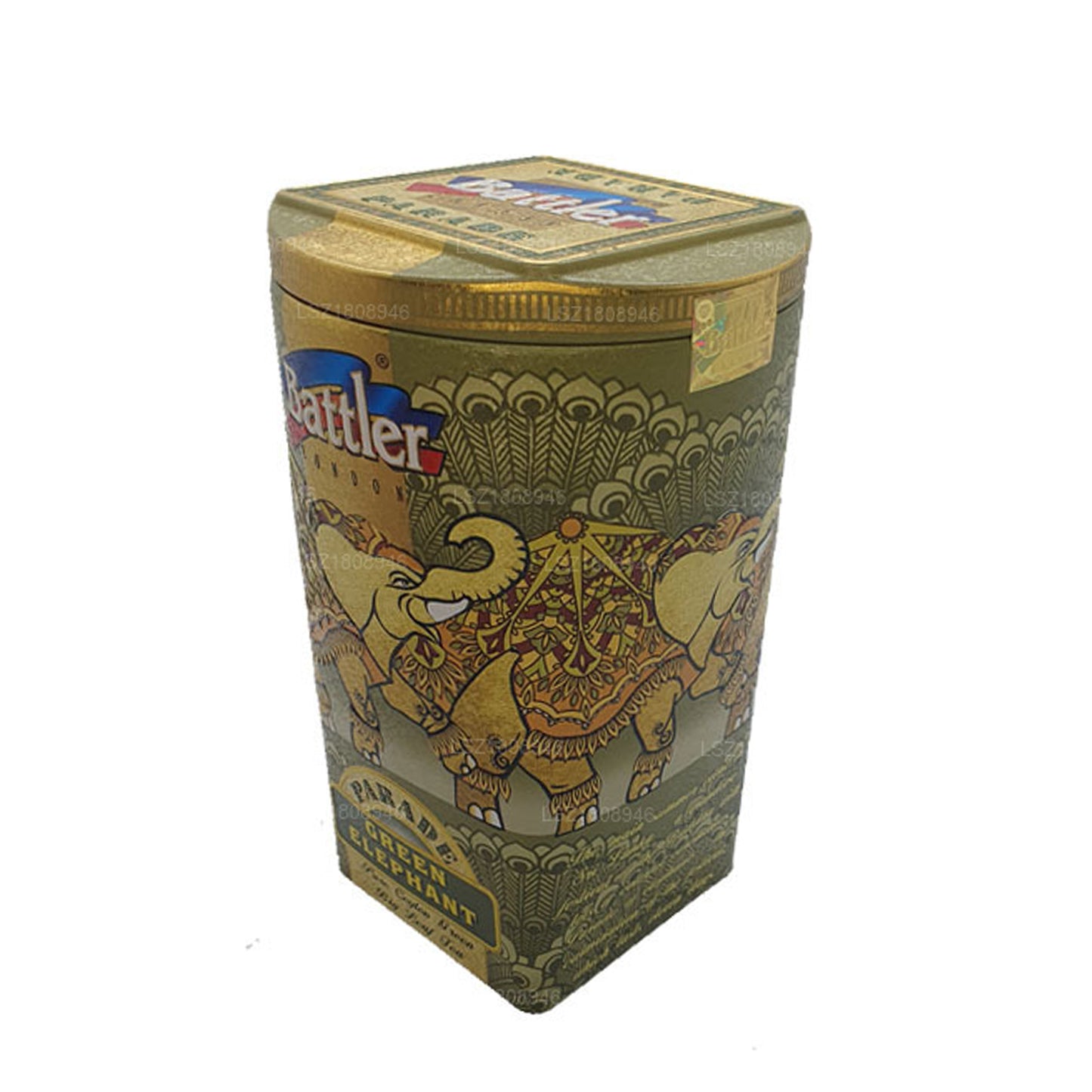 Battler Parade Green Elephant (100 g) Tin Caddy