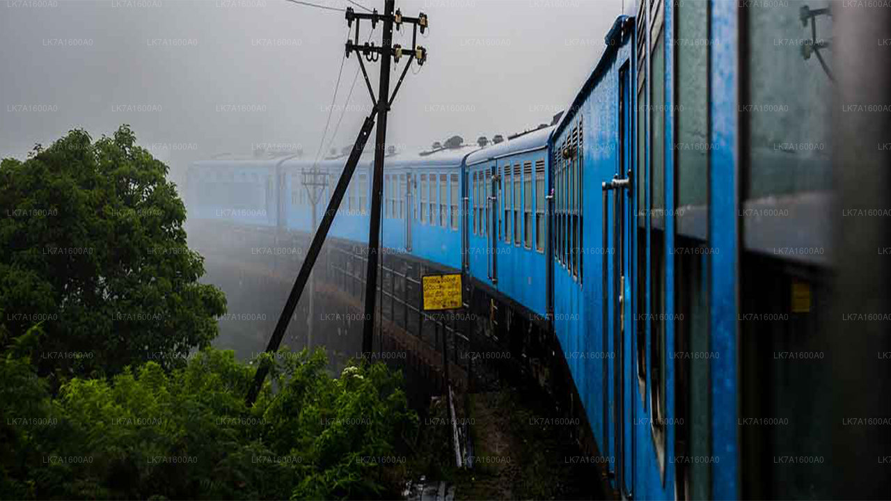 Treinrit van Colombo naar Badulla (treinnummer: 1005 „Podi Menike”)