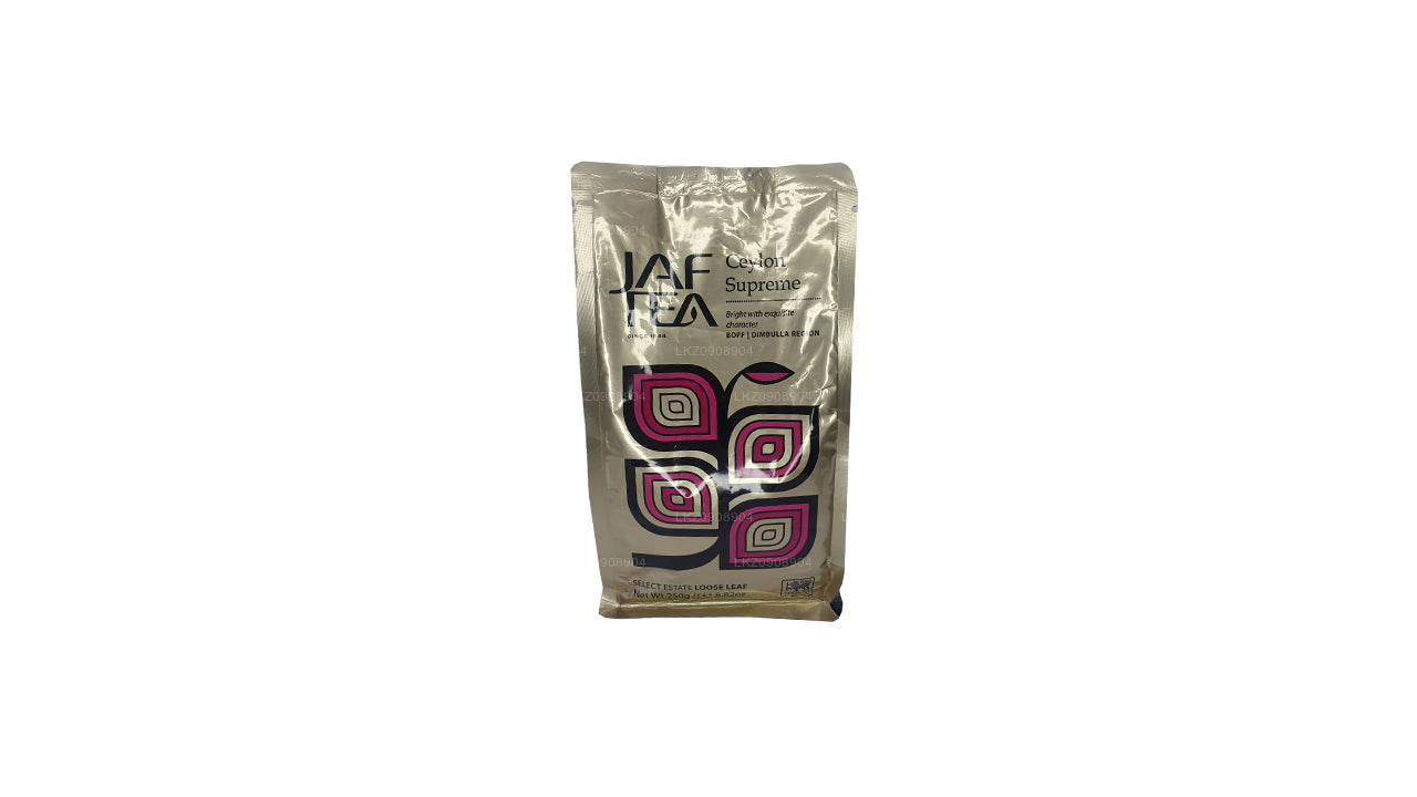 Jaf Tea Classic Gold Ceylon Supreme (250 g) opstaand zakje