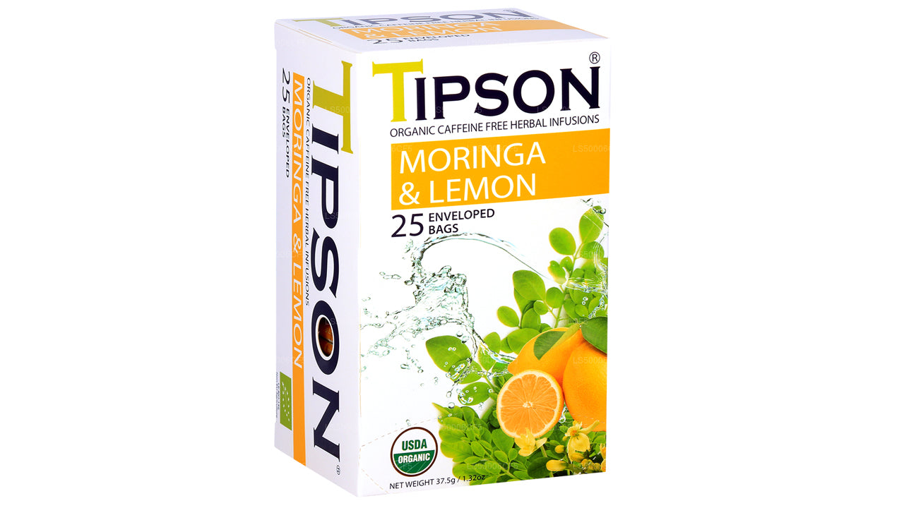 Tipson Tea Organic Moringa & Lemon (37.5g)