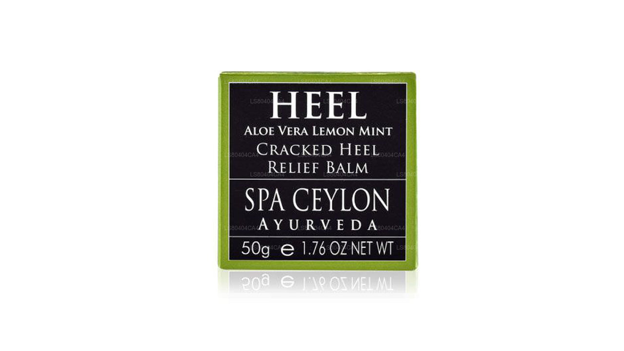 Spa Ceylon Aloë Vera Lemon Mint Cracked Heel Balm voor de behandeling van gebarsten hielen (50 g)