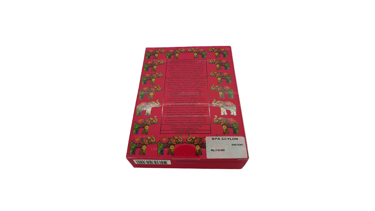 Spa Ceylon Ceylon Aromaveda zakje met roze pompelmoes en olifant