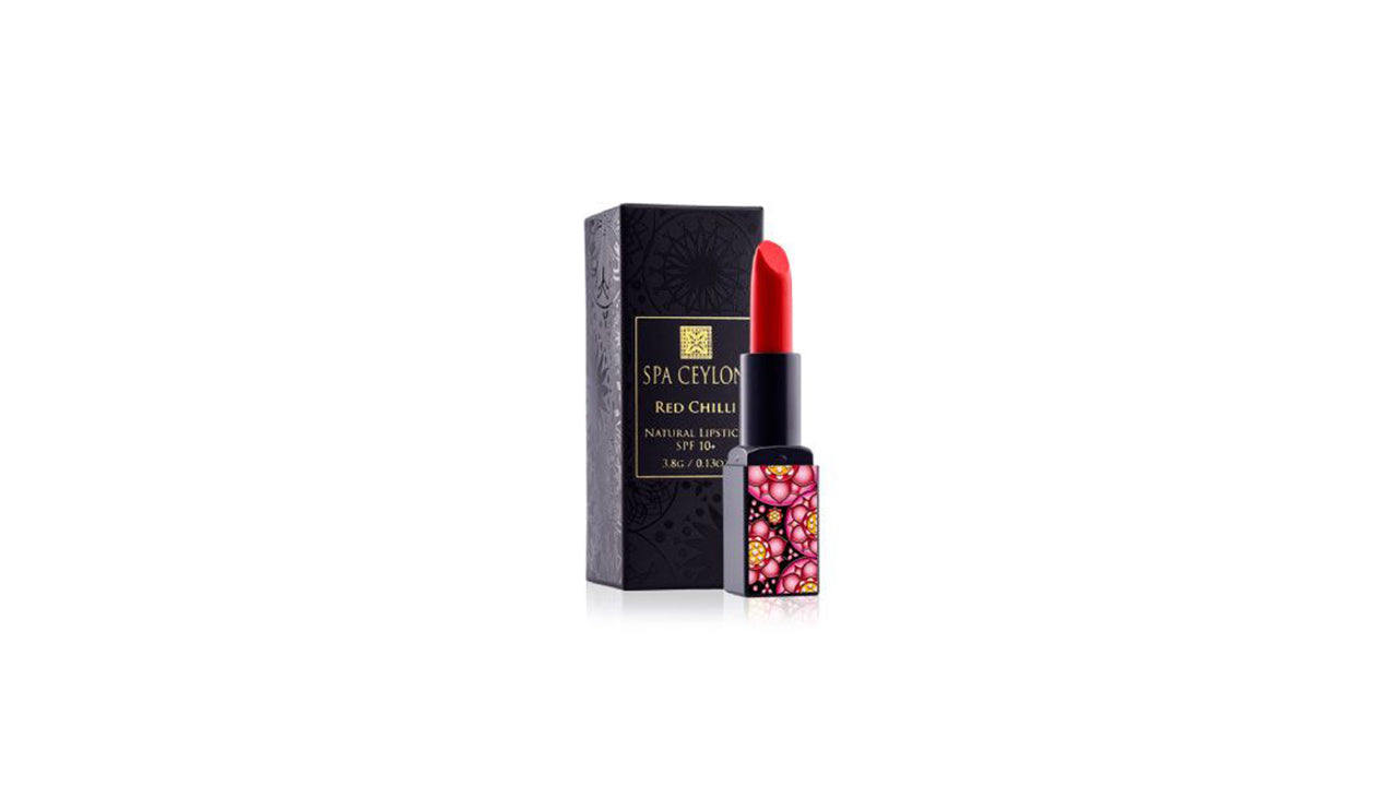 Spa Ceylon natuurlijke lippenstift rode chili SPF 10+