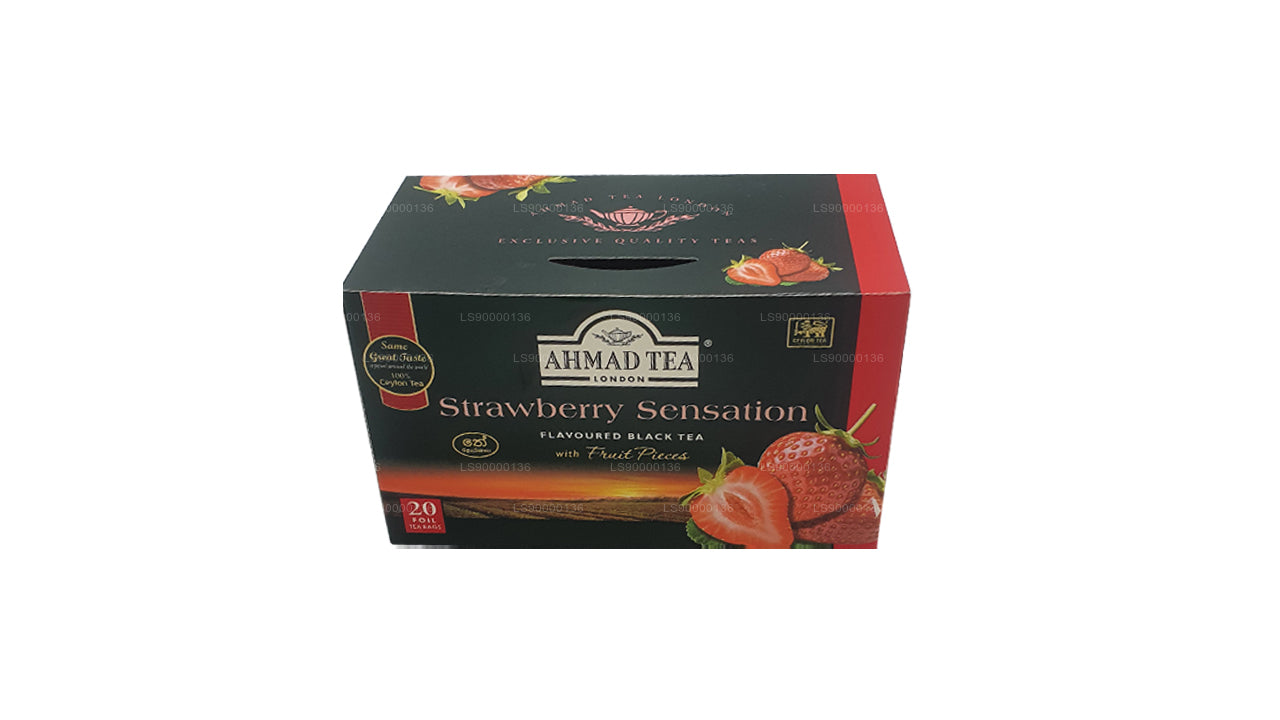 Ahmad Tea Strawberry 20 theezakjes met folie (40 g)