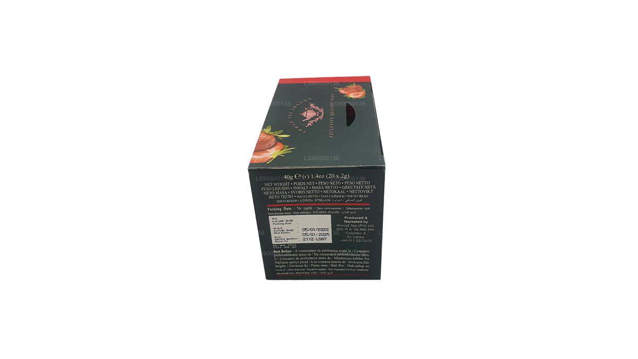 Ahmad Tea Strawberry 20 theezakjes met folie (40 g)