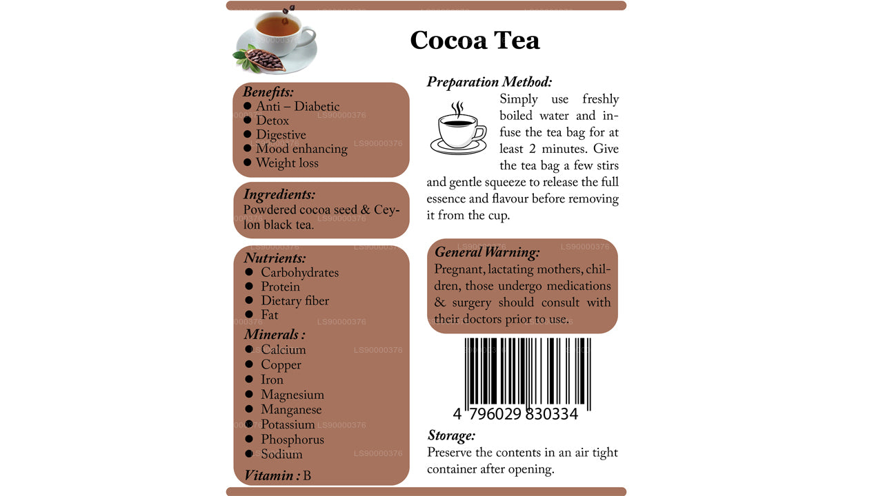 Lifetone Cocoa Tea (40g)