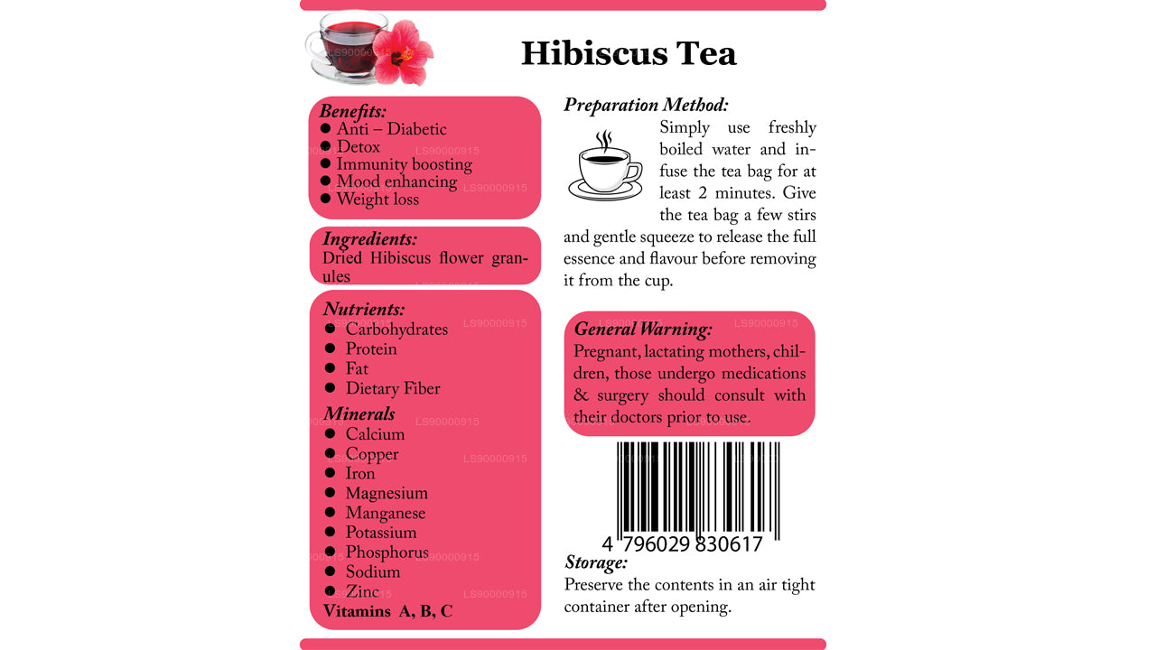 Lifetone Hibiscus-bloementhee (30 g)