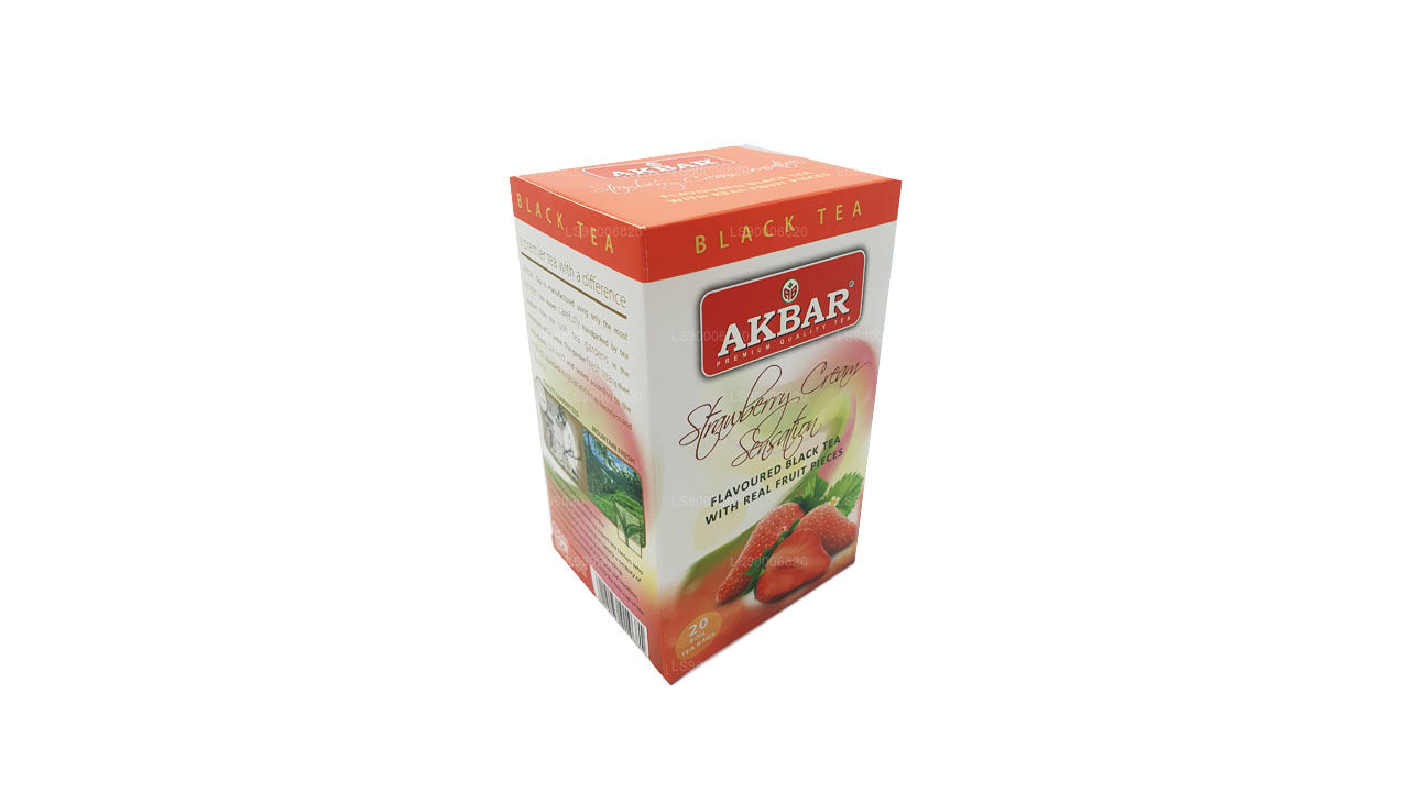 Akbar Strawberry Cream Sensation (40 g) 20 theezakjes