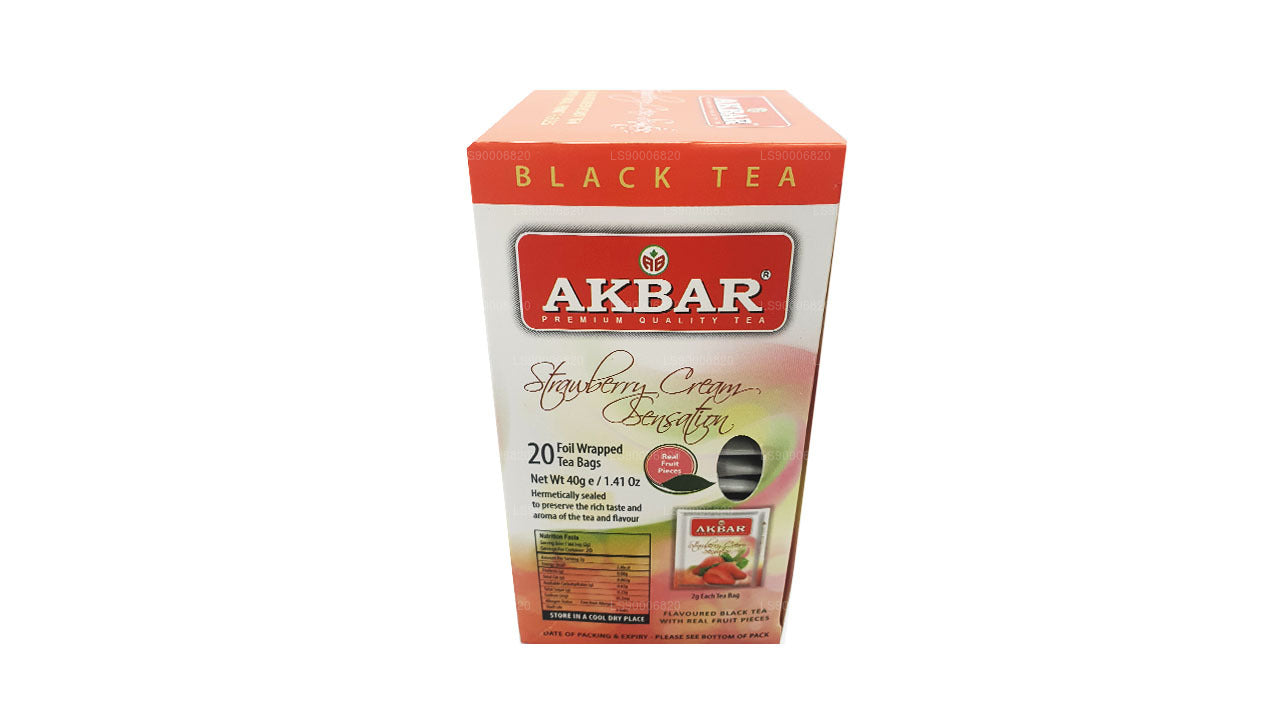 Akbar Strawberry Cream Sensation (40 g) 20 theezakjes