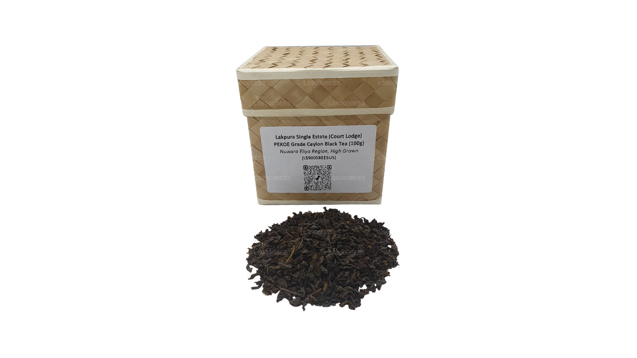 Lakpura Single Estate (Court Lodge) PEKOE Grade Ceylon zwarte thee (100 g)