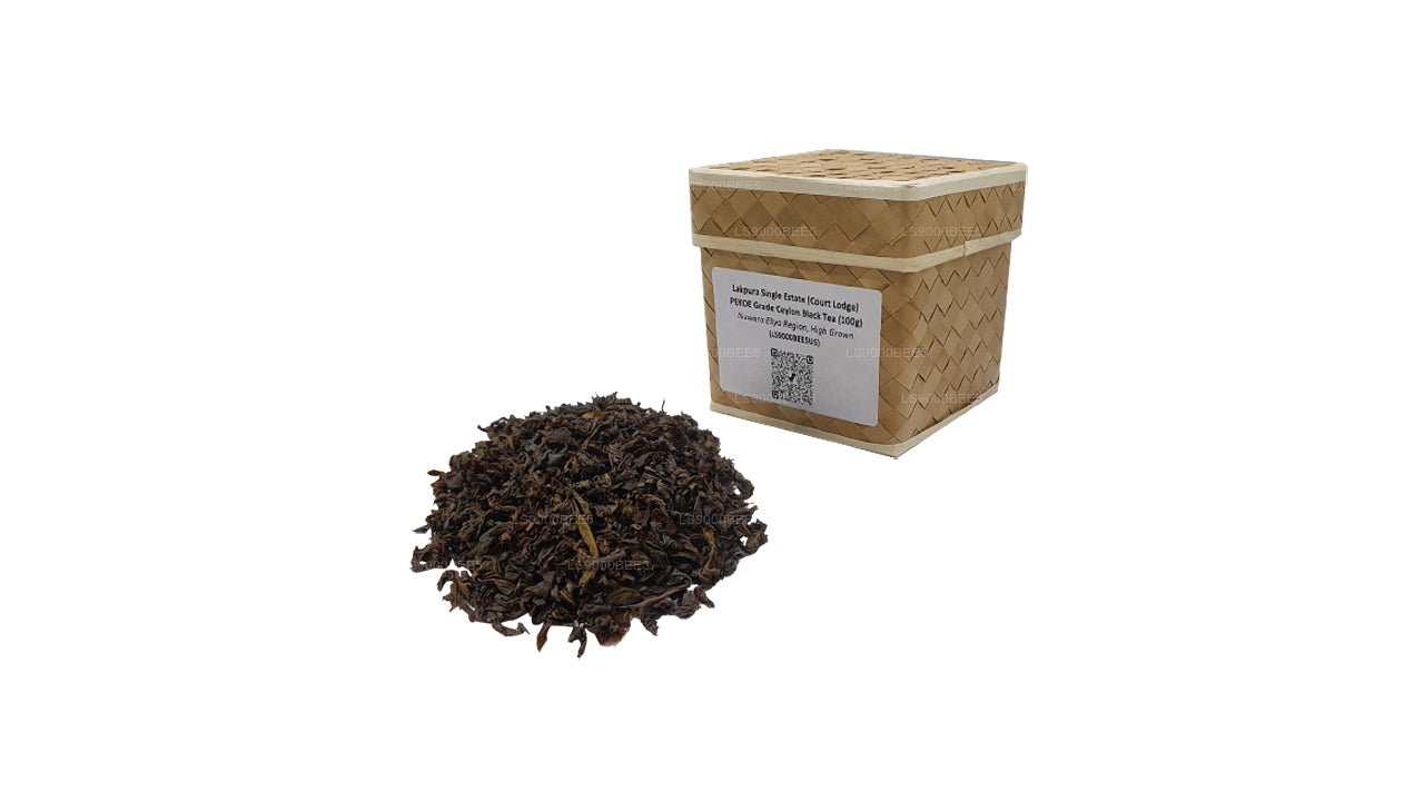 Lakpura Single Estate (Court Lodge) PEKOE Grade Ceylon zwarte thee (100 g)