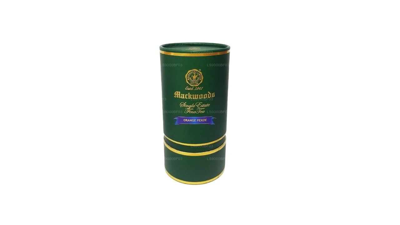 Mackwoods Single Estate, Loose Leaf, Orange Pekoe (Op) In A Cylinder (100g)