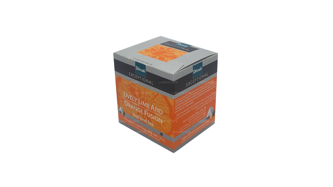 Dilmah Exceptional Lively Lime en Orange Fusion Real Leaf-thee (40 g) 20 theezakjes