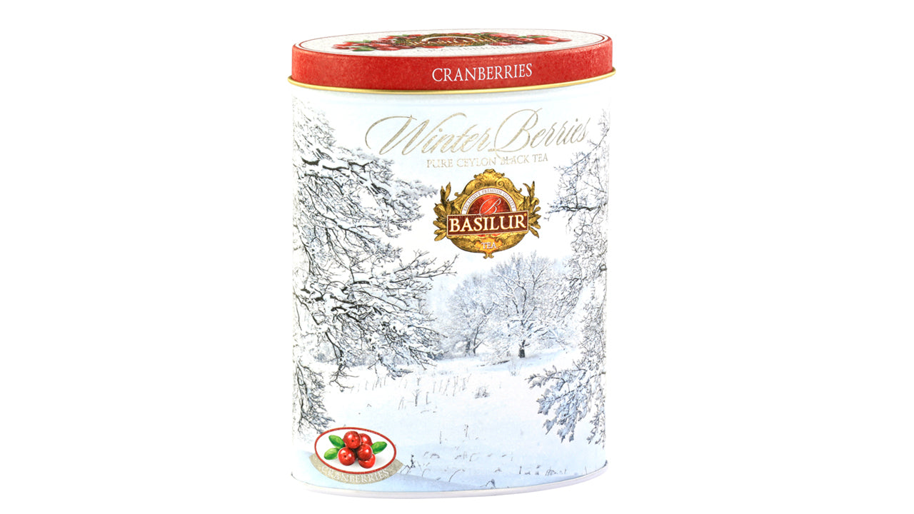 Basilur Winter Berries „Cranberries” (100 g) in blik