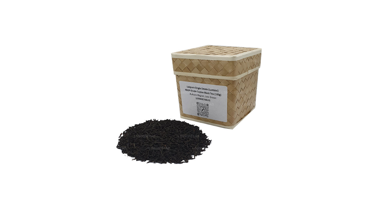 Lakpura Single Estate (Lumbini) Ceylon zwarte thee van FBOP-kwaliteit (100 g)