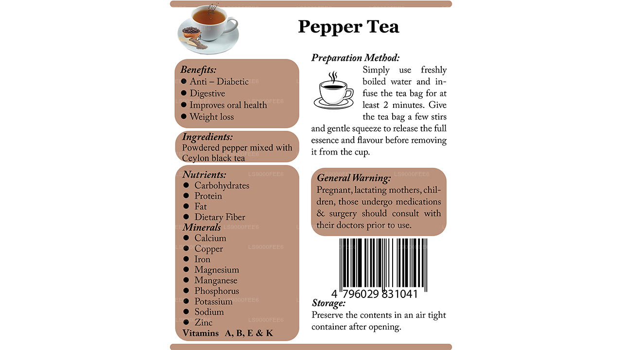 Lifetone Pepper Tea (40g)