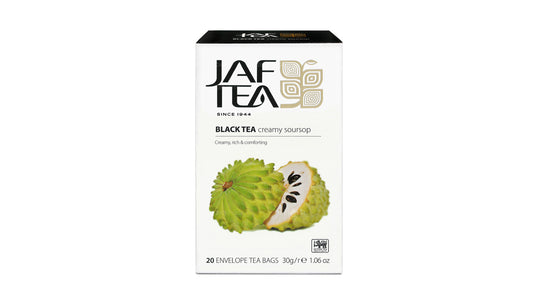 Jaf Tea Pure Fruits Collection Zwarte thee romige zuurzak (30 g) 20 theezakjes