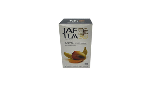 Jaf Tea Pure Fruits Collection Zwarte thee Mango Banaan (30 g) 20 theezakjes